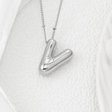 Load image into Gallery viewer, Copper Bubble Letter Pendant Necklace