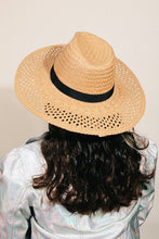 Load image into Gallery viewer, Fame Basket Weave Straw Sun Hat