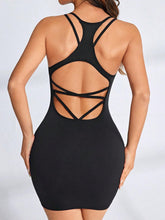 Load image into Gallery viewer, Crisscross Scoop Neck Active Dress