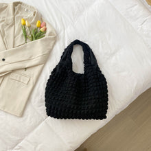 Load image into Gallery viewer, Ruched Polyester Large Handbag