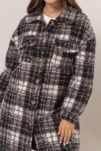 Load image into Gallery viewer, HYFVE Plaid Button Down Longline Shacket