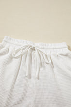 Load image into Gallery viewer, Round Neck Short Sleeve Top and Drawstring Shorts Set