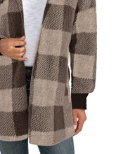 Load image into Gallery viewer, Plaid Long Sleeve Hooded Coat