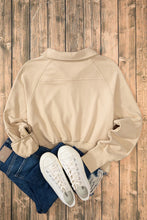 Load image into Gallery viewer, Half Zip Long Sleeve Sweatshirt