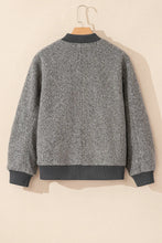 Load image into Gallery viewer, Pocketed Zip Up Baseball Collar Jacket