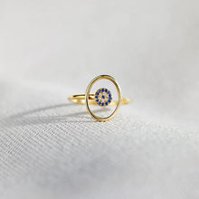 Load image into Gallery viewer, 925 Sterling Silver Evil Eye Ring