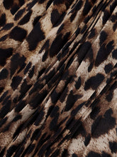 Load image into Gallery viewer, Perfee Pleated Leopard Maxi Skirt