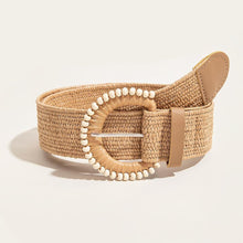 Load image into Gallery viewer, Bead Buckle Woven Belt