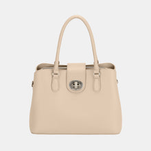 Load image into Gallery viewer, David Jones PU Leather Twist-Lock Tote Bag