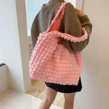 Load image into Gallery viewer, Ruched Polyester Large Handbag