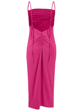 Load image into Gallery viewer, Backless Cowl Neck Sleeveless Cami Dress