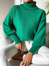 Load image into Gallery viewer, Turtleneck Long Sleeve Sweater