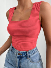 Load image into Gallery viewer, Square Neck Wide Strap Tank