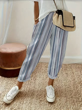 Load image into Gallery viewer, Striped Pants with Pockets