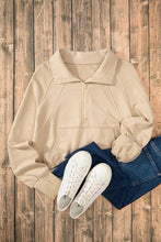 Load image into Gallery viewer, Half Zip Long Sleeve Sweatshirt