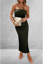 Load image into Gallery viewer, Slit Tube Midi Dress