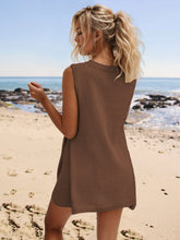 Load image into Gallery viewer, Slit Round Neck Top and Shorts Set
