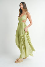 Load image into Gallery viewer, MABLE Cutout Waist Backless Maxi Dress