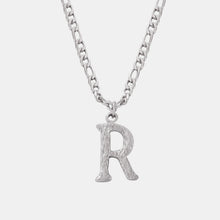 Load image into Gallery viewer, Titanium Steel Letter Pendant Necklace