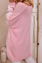 Load image into Gallery viewer, Flower Open Front Long Sleeve Cardigan