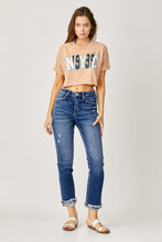 Load image into Gallery viewer, Risen Full Size High-Rise Frayed Cuffed Straight Jeans