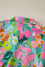 Load image into Gallery viewer, Printed Collared Neck Puff Sleeve Mini Dress