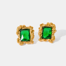 Load image into Gallery viewer, Stainless Steel Zircon Geometric Earrings