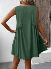 Load image into Gallery viewer, Ivy Lane Ruched V-Neck Sleeveless Mini Dress