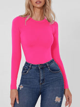 Load image into Gallery viewer, Round Neck Long Sleeve Bodysuit