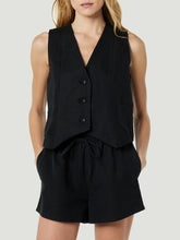 Load image into Gallery viewer, Button Up V-Neck Top and Pocketed Shorts Set