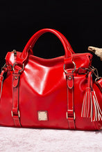 Load image into Gallery viewer, PU Leather Handbag with Tassels