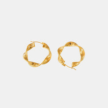 Load image into Gallery viewer, Titanium Steel Twisted Earrings