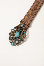 Load image into Gallery viewer, Leaf Pattern PU Leather Belt