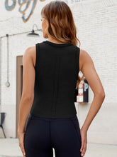 Load image into Gallery viewer, Exposed Seam Round Neck Tank