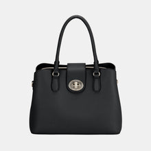 Load image into Gallery viewer, David Jones PU Leather Twist-Lock Tote Bag