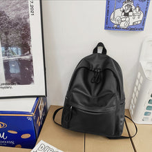 Load image into Gallery viewer, PU Leather Zip Backpack Bag
