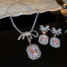 Load image into Gallery viewer, Alloy Crystal Geometric Dangle Earrings