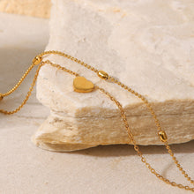 Load image into Gallery viewer, Heart Shape Double-Layered Anklet