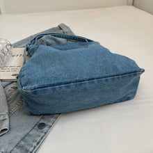 Load image into Gallery viewer, Adjustable Strap Denim Shoulder Bag