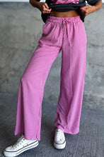 Load image into Gallery viewer, Plaid Wide Leg Pants with Pockets