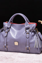 Load image into Gallery viewer, PU Leather Handbag with Tassels