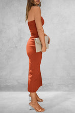 Load image into Gallery viewer, Slit Tube Midi Dress