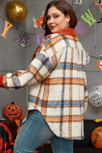 Load image into Gallery viewer, Plus Size Plaid Button Down Jacket