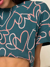 Load image into Gallery viewer, Printed Round Neck Top and Shorts Set