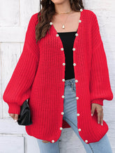 Load image into Gallery viewer, Open Front Long Sleeve Cardigan