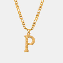 Load image into Gallery viewer, Titanium Steel Letter Pendant Necklace