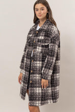 Load image into Gallery viewer, HYFVE Plaid Button Down Longline Shacket