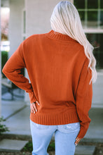 Load image into Gallery viewer, Geometric Mock Neck Sweater