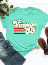 Load image into Gallery viewer, Graphic Round Neck Short Sleeve T-Shirt