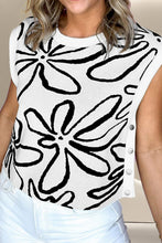Load image into Gallery viewer, Graphic Round Neck Sweater Vest